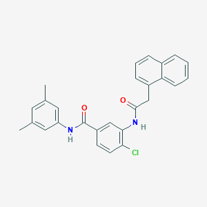 molecular formula C27H23ClN2O2 B309461 4-chloro-N-(3,5-dimethylphenyl)-3-[(1-naphthylacetyl)amino]benzamide 