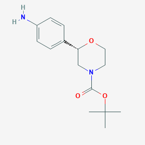 (S)-Tert-butyl 2-(4-aminophenyl)morpholine-4-carboxylate