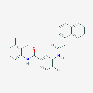 molecular formula C27H23ClN2O2 B309462 4-chloro-N-(2,3-dimethylphenyl)-3-[(1-naphthylacetyl)amino]benzamide 