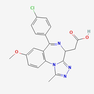2-(6-(4-Chlorophenyl)-8-methoxy-1-methyl-4H-benzo[f][1,2,4]triazolo[4,3-a][1,4]diazepin-4-yl)acetic acid