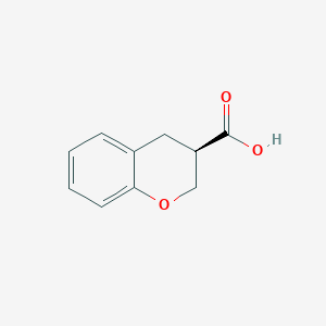 molecular formula C10H10O3 B3094699 (R)-色满-3-羧酸 CAS No. 1260609-71-9