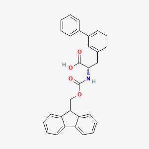 molecular formula C30H25NO4 B3094704 (s)-a-(Fmoc-amino)-[1,1'-biphenyl]-3-propanoic acid CAS No. 1260616-69-0