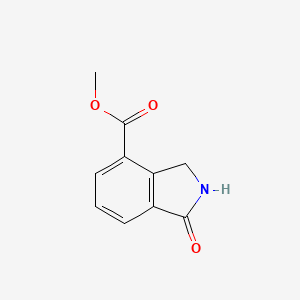 molecular formula C10H9NO3 B3094734 1-氧代异吲哚啉-4-甲酸甲酯 CAS No. 1260664-40-1