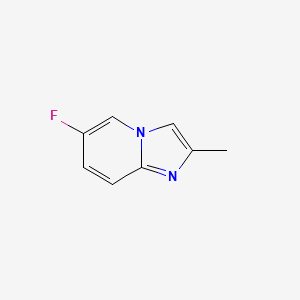 molecular formula C8H7FN2 B3094758 6-Fluoro-2-methylimidazo[1,2-a]pyridine CAS No. 1260679-51-3