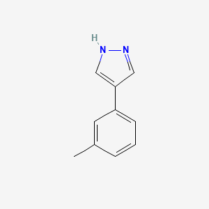 molecular formula C10H10N2 B3094785 4-(m-Tolyl)-1H-pyrazole CAS No. 1260785-58-7