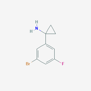 1-(3-Bromo-5-fluorophenyl)cyclopropan-1-amine