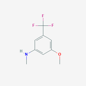molecular formula C9H10F3NO B3094819 3-甲氧基-N-甲基-5-(三氟甲基)苯胺 CAS No. 1260854-98-5