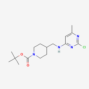 4-[(2-Chloro-6-methyl-pyrimidin-4-ylamino)-methyl]-piperidine-1-carboxylic acid tert-butyl ester