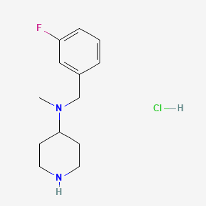 molecular formula C13H20ClFN2 B3094871 N-(3-Fluorobenzyl)-N-methylpiperidin-4-amine hydrochloride CAS No. 1261231-94-0