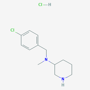 molecular formula C13H20Cl2N2 B3094874 N-(4-氯苄基)-N-甲基哌啶-3-胺盐酸盐 CAS No. 1261232-70-5