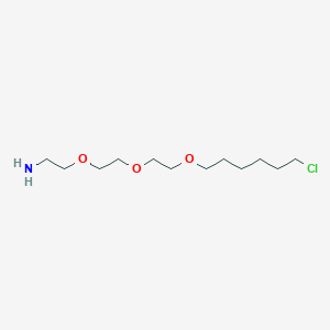 molecular formula C12H26ClNO3 B3094900 2-[2-[2-[(6-Chlorohexyl)oxy]ethoxy]ethoxy]ethanamine CAS No. 1261350-60-0