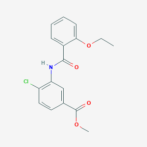 molecular formula C17H16ClNO4 B309491 Methyl 4-chloro-3-[(2-ethoxybenzoyl)amino]benzoate 