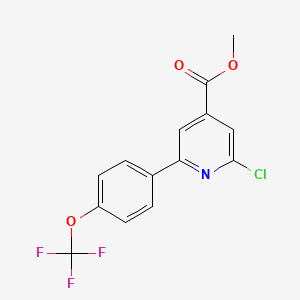 Methyl 2-chloro-6-(4-(trifluoromethoxy)phenyl)isonicotinate