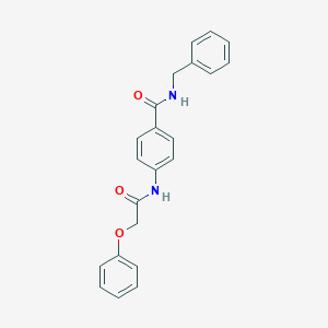 molecular formula C22H20N2O3 B309494 N-benzyl-4-[(phenoxyacetyl)amino]benzamide 