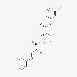 molecular formula C22H20N2O3 B309495 N-(3-methylphenyl)-3-[(phenoxyacetyl)amino]benzamide 