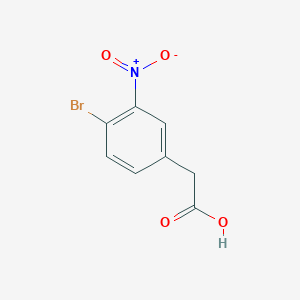 molecular formula C8H6BrNO4 B3094972 2-(4-Bromo-3-nitrophenyl)acetic acid CAS No. 1261603-30-8