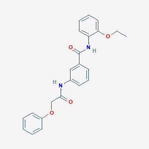molecular formula C23H22N2O4 B309498 N-(2-ethoxyphenyl)-3-[(phenoxyacetyl)amino]benzamide 