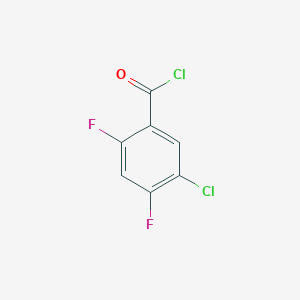 molecular formula C7H2Cl2F2O B3095006 5-Chloro-2,4-difluorobenzoyl chloride CAS No. 1261734-09-1