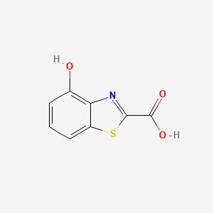 molecular formula C8H5NO3S B3095036 4-Hydroxybenzothiazole-2-carboxylic acid CAS No. 1261783-68-9