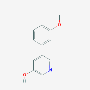 molecular formula C12H11NO2 B3095112 5-(3-甲氧基苯基)吡啶-3-醇 CAS No. 1261909-28-7