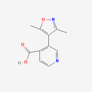3-(3,5-Dimethyl-1,2-oxazol-4-yl)pyridine-4-carboxylic acid