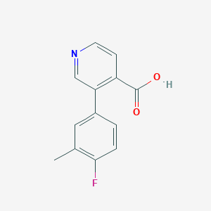 3-(4-Fluoro-3-methylphenyl)isonicotinic acid
