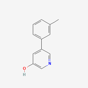 molecular formula C12H11NO B3095177 5-(3-Methylphenyl)pyridin-3-ol CAS No. 1261931-22-9