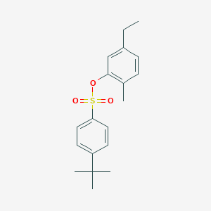 molecular formula C19H24O3S B309520 5-Ethyl-2-methylphenyl 4-tert-butylbenzenesulfonate 