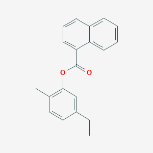 molecular formula C20H18O2 B309522 5-Ethyl-2-methylphenyl 1-naphthoate 