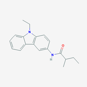 molecular formula C19H22N2O B309523 N-(9-ethylcarbazol-3-yl)-2-methylbutanamide 