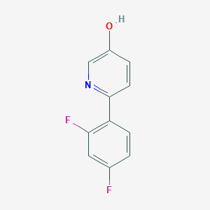 molecular formula C11H7F2NO B3095237 6-(2,4-二氟苯基)吡啶-3-醇 CAS No. 1261973-00-5