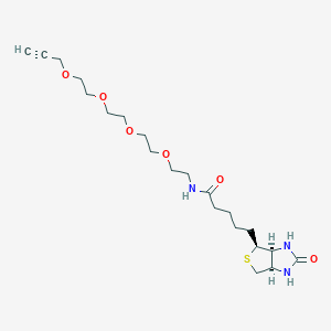 molecular formula C21H35N3O6S B3095333 乙炔-PEG4-生物素偶联物 CAS No. 1262681-31-1