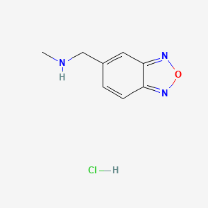 molecular formula C8H10ClN3O B3095354 (2,1,3-Benzoxadiazol-5-ylmethyl)methylamine hydrochloride CAS No. 1262770-98-8