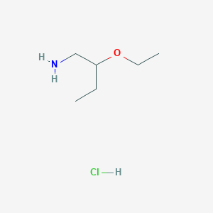 molecular formula C6H16ClNO B3095362 (2-乙氧基丁基)胺盐酸盐 CAS No. 1262771-60-7