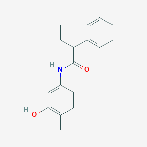 molecular formula C17H19NO2 B309537 N-(3-hydroxy-4-methylphenyl)-2-phenylbutanamide 