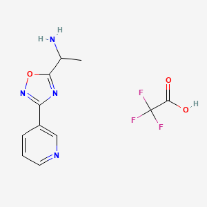 {1-[3-(3-Pyridinyl)-1,2,4-oxadiazol-5-yl]ethyl}amine trifluoroacetate