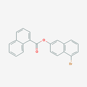 molecular formula C21H13BrO2 B309538 5-Bromo-2-naphthyl 1-naphthoate 