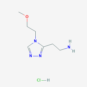 {2-[4-(2-Methoxyethyl)-4H-1,2,4-triazol-3-yl]ethyl}amine hydrochloride