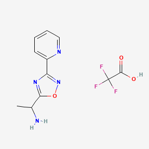 {1-[3-(2-Pyridinyl)-1,2,4-oxadiazol-5-yl]ethyl}amine trifluoroacetate