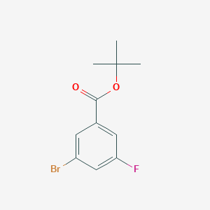 molecular formula C11H12BrFO2 B3095410 Tert-butyl 3-bromo-5-fluorobenzoate CAS No. 1262834-57-0