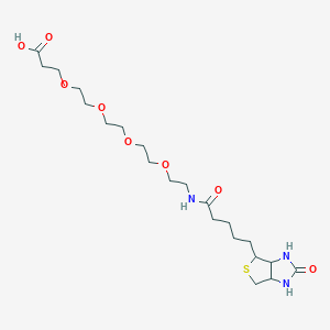 molecular formula C21H37N3O8S B3095433 PEG4-biotin acid CAS No. 1263044-75-2