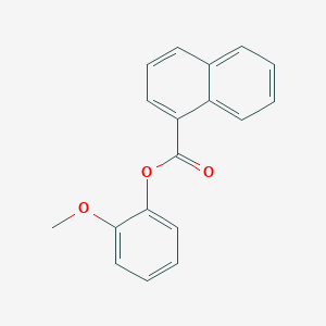 molecular formula C18H14O3 B309545 2-Methoxyphenyl 1-naphthoate 