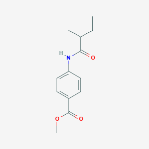 molecular formula C13H17NO3 B309549 Methyl 4-[(2-methylbutanoyl)amino]benzoate 