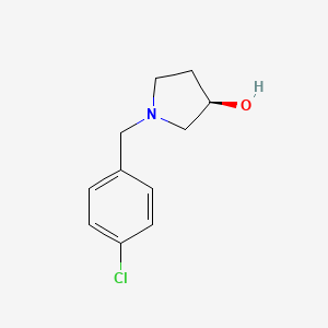 molecular formula C11H14ClNO B3095492 (R)-1-(4-Chloro-benzyl)-pyrrolidin-3-ol CAS No. 1264036-65-8