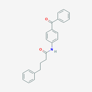 molecular formula C23H21NO2 B309550 N-(4-benzoylphenyl)-4-phenylbutanamide 