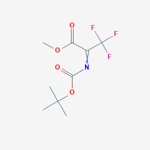 2-(tert-Butoxycarbonylimino)-3,3,3-trifluoropropanoic acid methyl ester