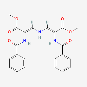Methyl 2-(benzoylamino)-3-{[2-(benzoylamino)-3-methoxy-3-oxo-1-propenyl]amino}acrylate