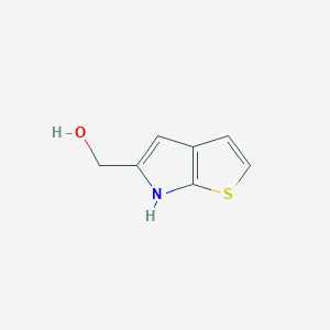 molecular formula C7H7NOS B3095551 (6H-噻吩并[2,3-b]吡咯-5-基)甲醇 CAS No. 126633-05-4