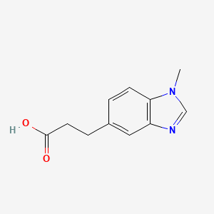 3-(1-methyl-1H-benzimidazol-5-yl)propanoic acid