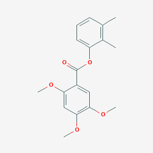 molecular formula C18H20O5 B309557 2,3-Dimethylphenyl 2,4,5-trimethoxybenzoate 